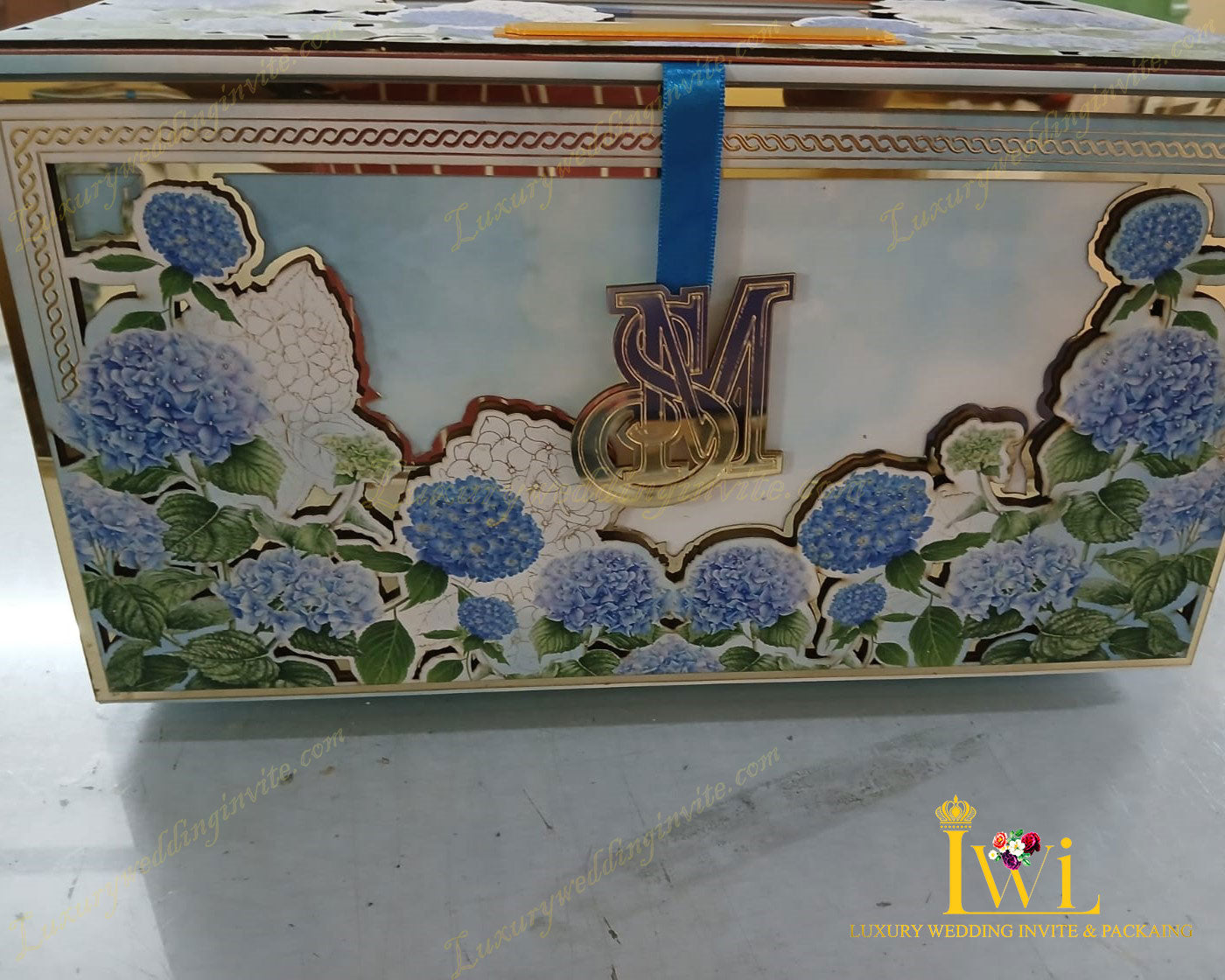 Elegant Hydrangea invitation gift box || 2024 Lattest design