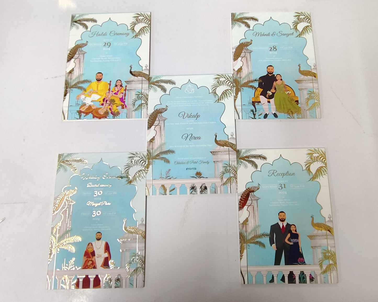 INDIAN TRADITIONAL PICHWAI INVITATION WITH GIFT HAMPER 2023