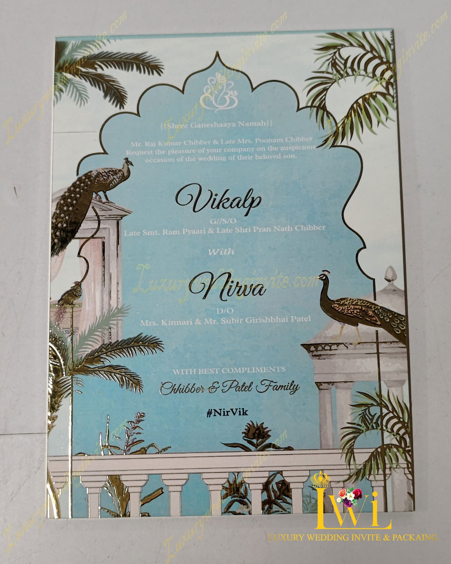 INDIAN TRADITIONAL PICHWAI INVITATION WITH GIFT HAMPER 2023