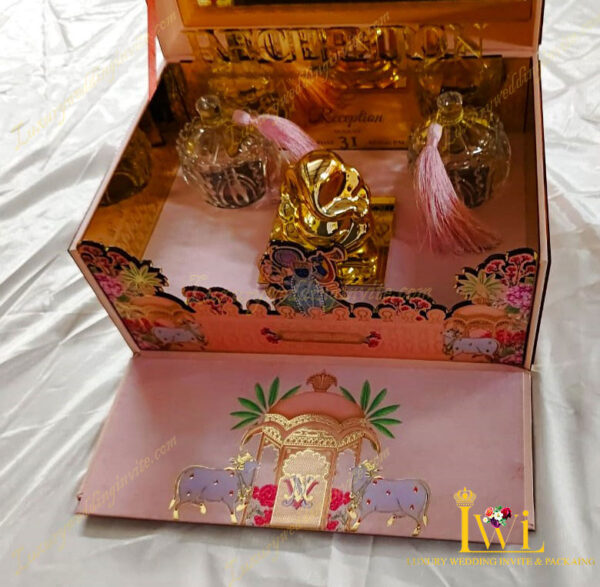 Lord Shrinath Ji Wedding Invitation Box inside look
