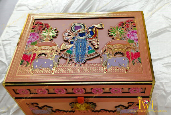Lord Shrinath Ji Wedding Invitation Box out side look