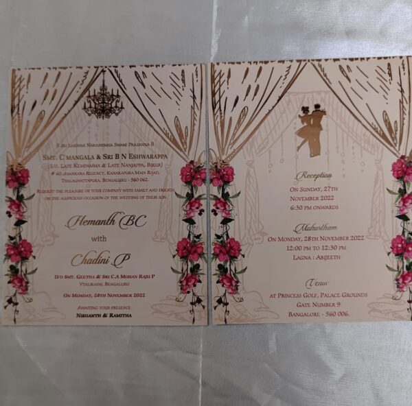 Laser Cut Premium Invitation Cards by luxury wedding invitation