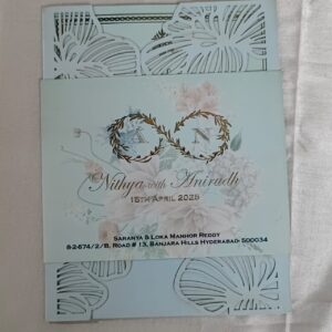 floral Laser Cut Invitation Cards by luxury wedding invitation