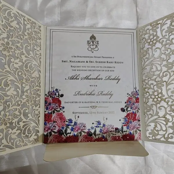 laser cut shri ganeshji invitation cards by luxury wedding invite & packaging