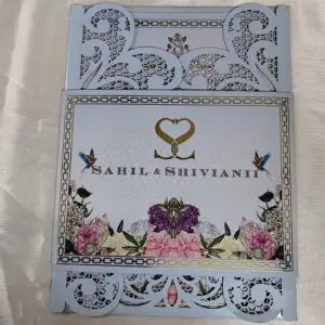 floral laser cut invitation cards by luxury wedding invite & packaging