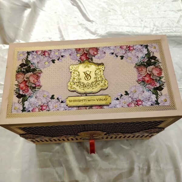 Luxury Royal Carriage Invitation Box top view